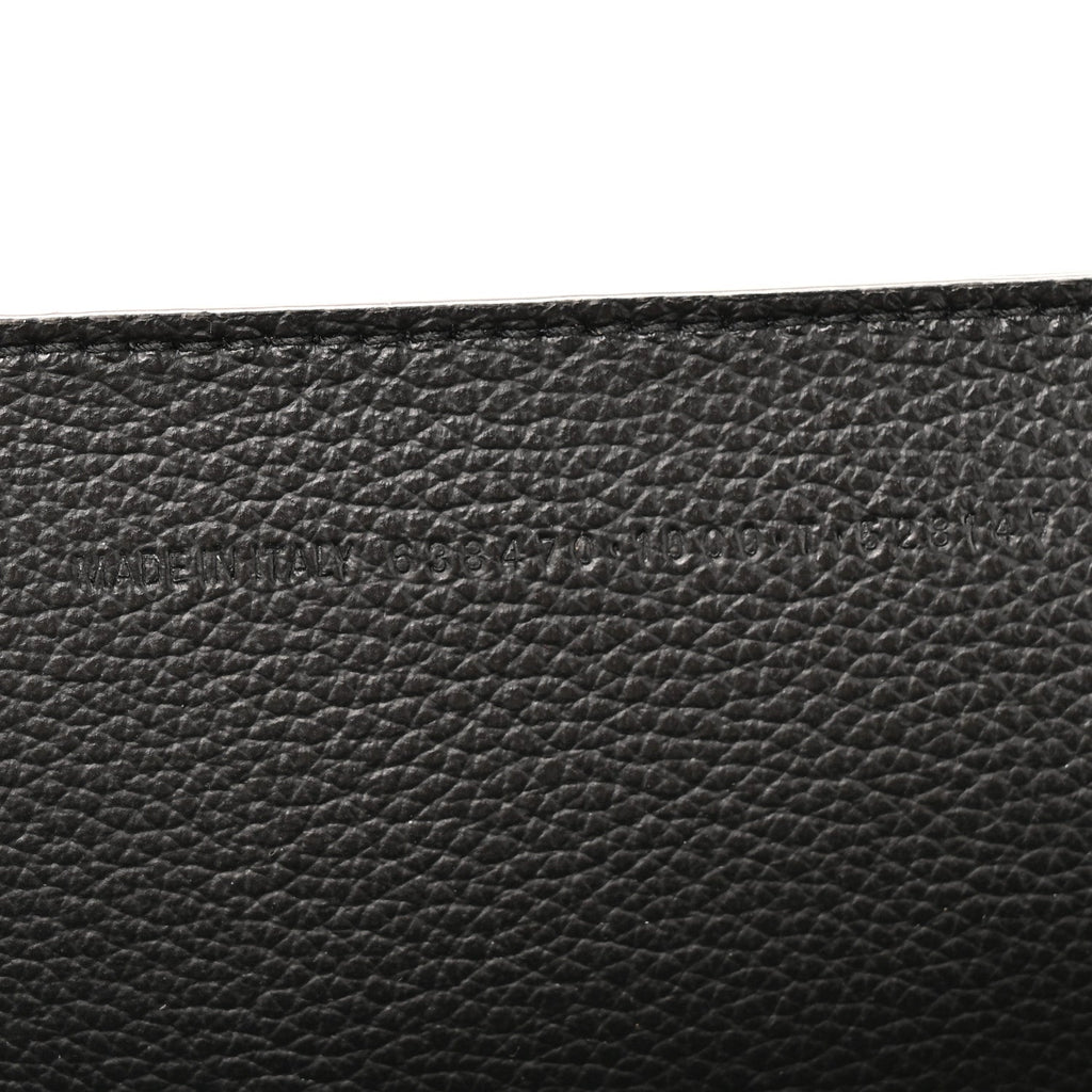 Balenciaga Grained Calfskin Neo Classic Black Hardware Medium City Black