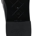 Chanel Lambskin Quilted CC Turnlock Loafers 39 Black