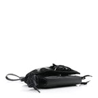 Balenciaga Faux Calfskin Fabric Sneakerhead Phone Crossbody Bag Black
