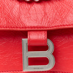 Balenciaga Arena Calfskin Small Crush Chain Bag Tomato Red