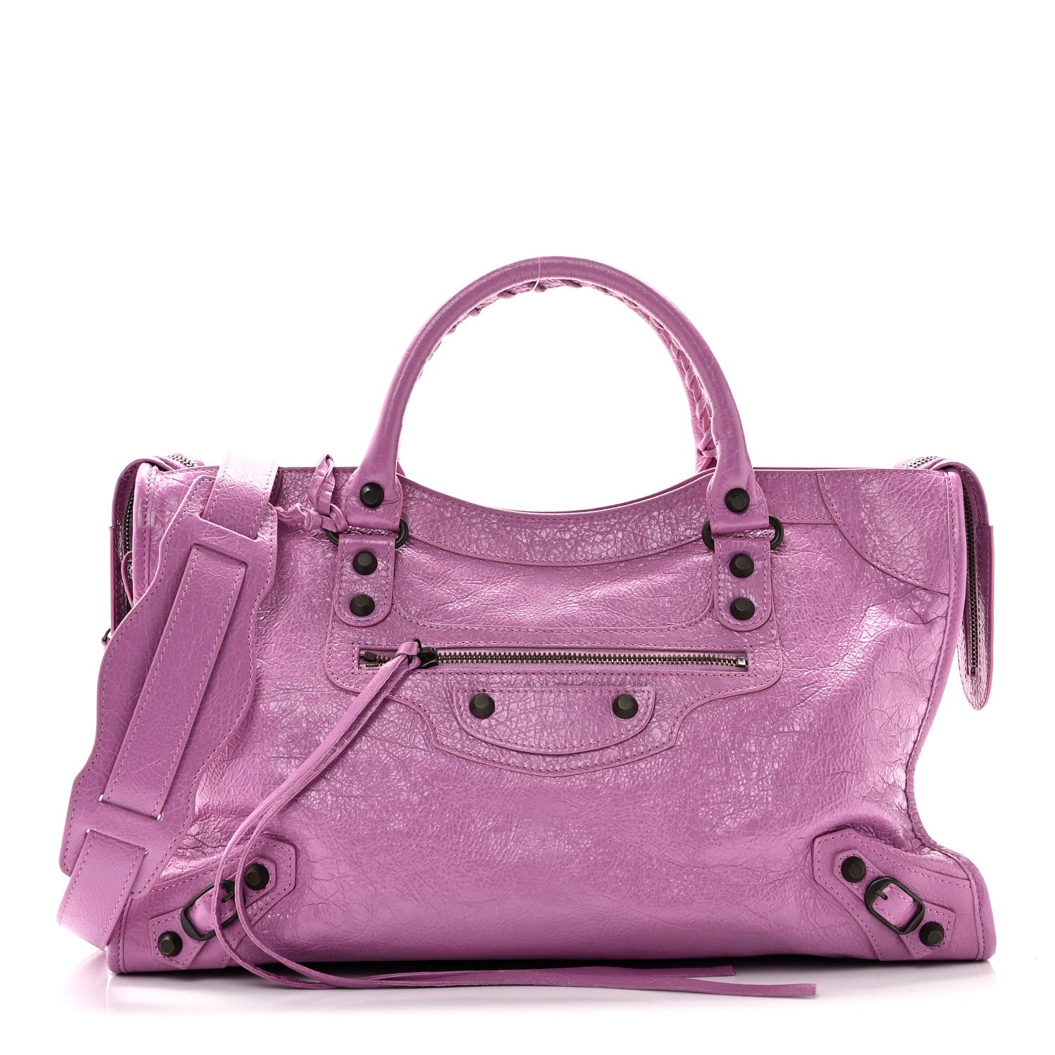 Balenciaga Agneau Classic Hardware City Rose Berlingot