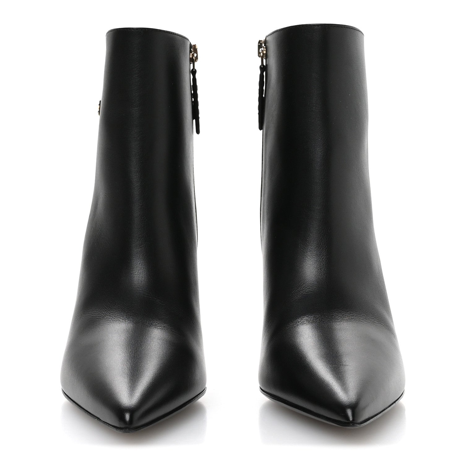 Gucci Calfskin Signoria Ankle Boots 36 Black