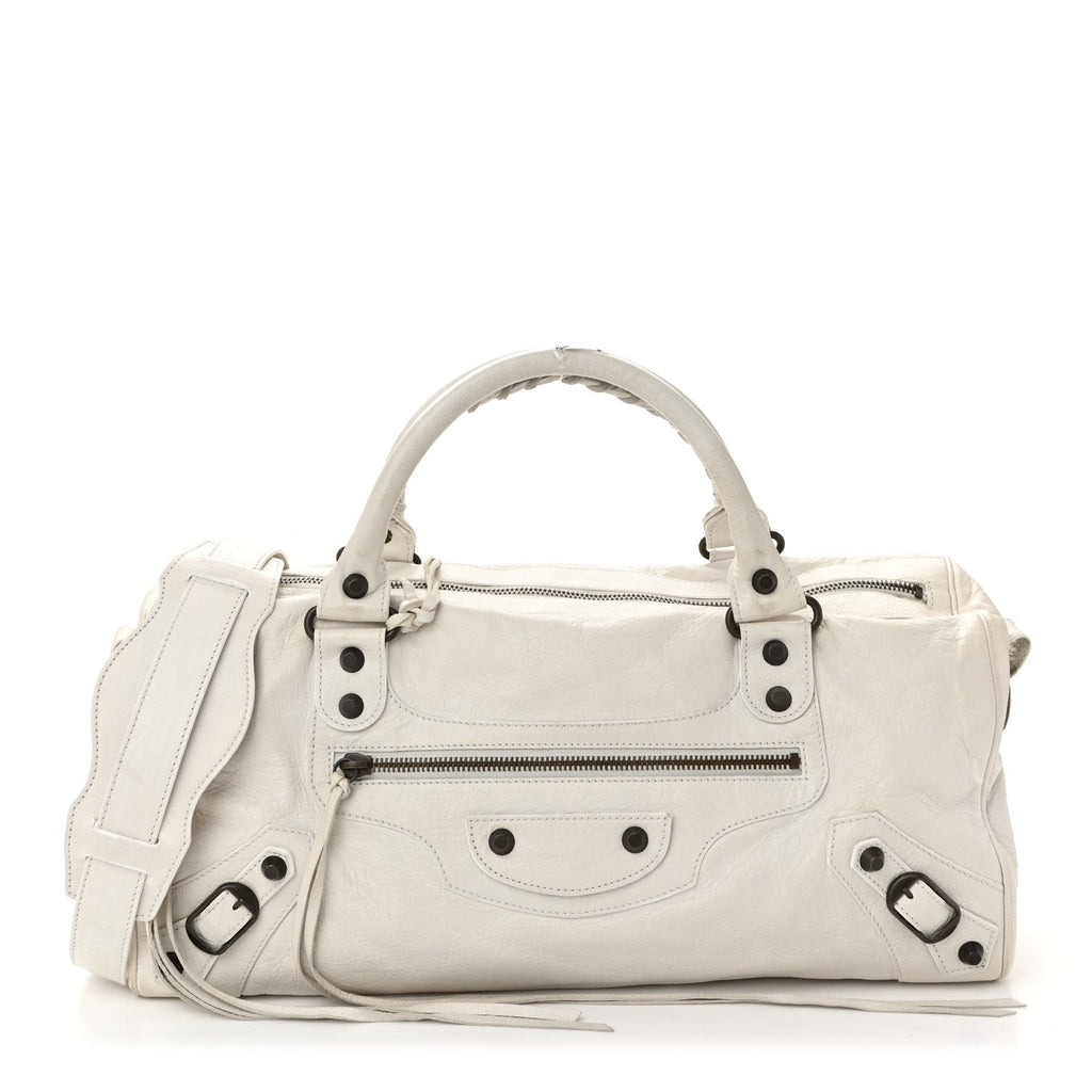 Balenciaga Agneau Classic Hardware Twiggy White