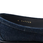 Chanel Denim CC Turnlock Loafers 36.5 Dark Blue