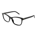 Saint Laurent Eyeglasses Cat Eye Full Rim, Black Frame and Clear Demo Lenses Lens SLM121001