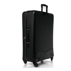 Gucci GG Supreme Monogram Large Four Wheel Suitcase Black Grey