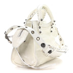 Balenciaga Agneau Arena Neo Cagole Handbag XS Optic White