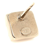 Chanel Metal Crystal Mini Square CC Earrings Gold