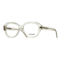 Saint Laurent Eyeglasses Oval Full Rim, Black Frame and Clear Demo Lenses Lens SL411001