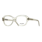 Saint Laurent Eyeglasses Oval Full Rim, Black Frame and Clear Demo Lenses Lens SL411001