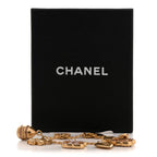 Chanel Metal Crystal Lucky Charms Bracelet Gold Pink
