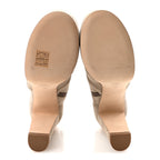 Chanel Suede Calfskin Platform Short Boots 40 Beige