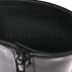 Saint Laurent Vitello Marilyn Auteuil 105 Ankle Zip Boots 37.5 Black