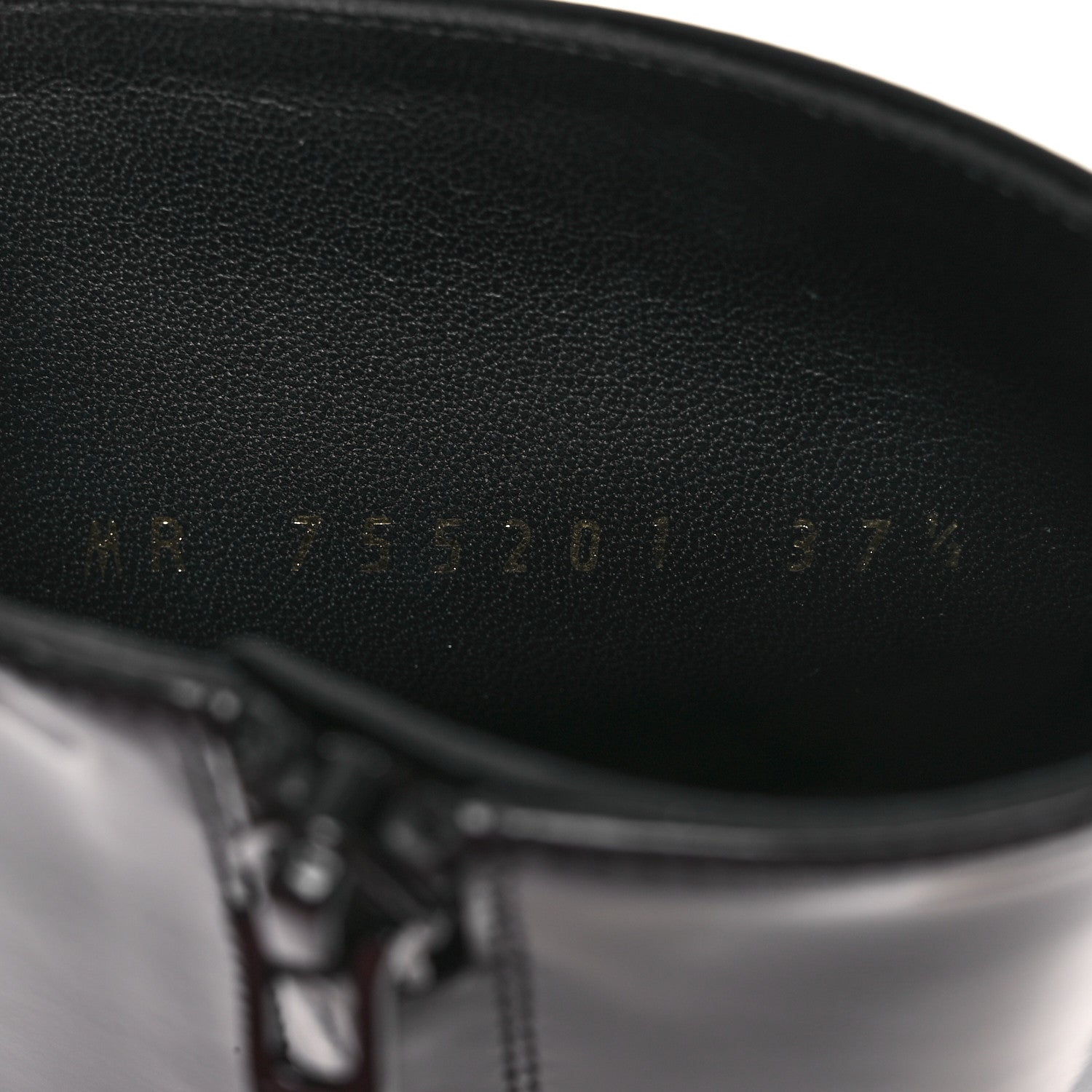 Saint Laurent Vitello Marilyn Auteuil 105 Ankle Zip Boots 37.5 Black