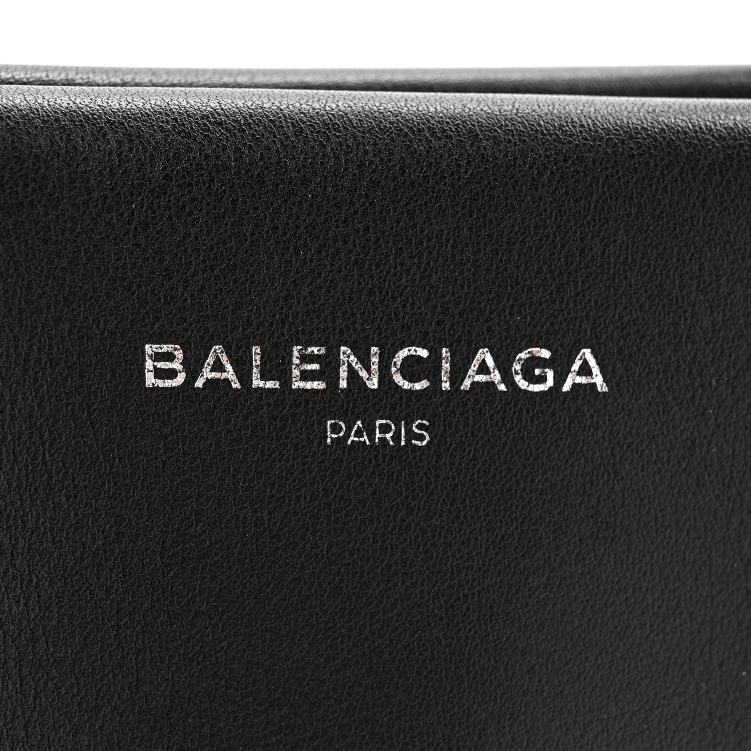 Balenciaga Calfskin XS Laundry Cabas Tote Black