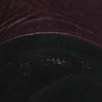 Saint Laurent Calfskin Kiki 110mm Over The Knee Boots 36.5 Dark Violet