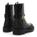Christian Dior Calfskin Empreinte Ankle Boot 38 Black