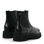 Chanel Calfskin Cap Toe CC Short Boots 41 Black