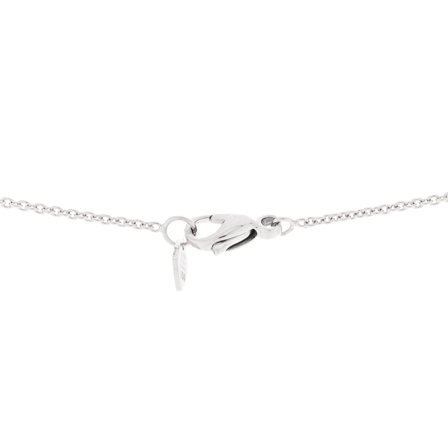 Chanel 18K White Gold Coco Crush Pendant Necklace