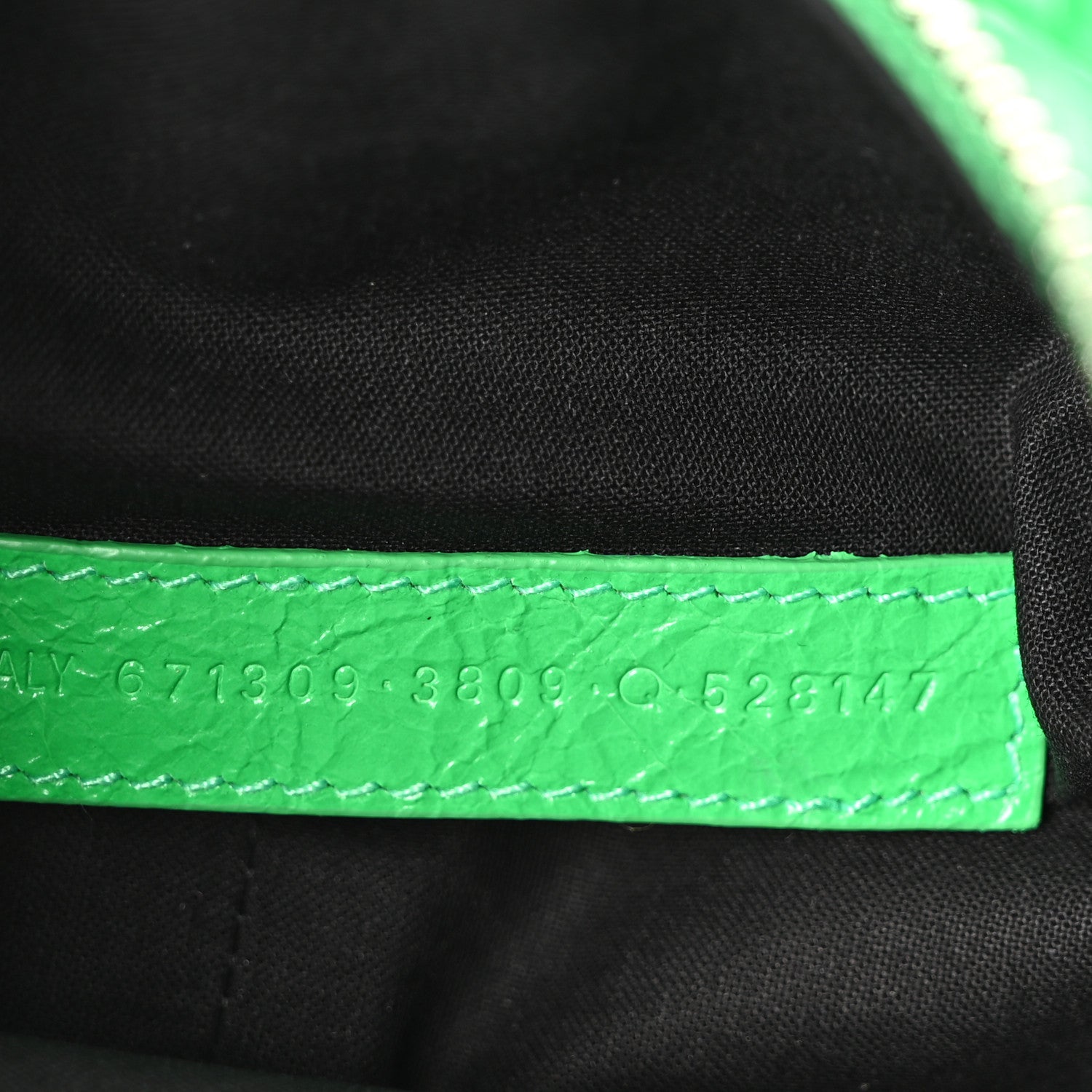 Balenciaga Agneau Arena Le Cagole Shoulder Bag XS Vivid Green