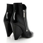 Saint Laurent Calfskin Niki 85 Wedge Booties 39.5 Black