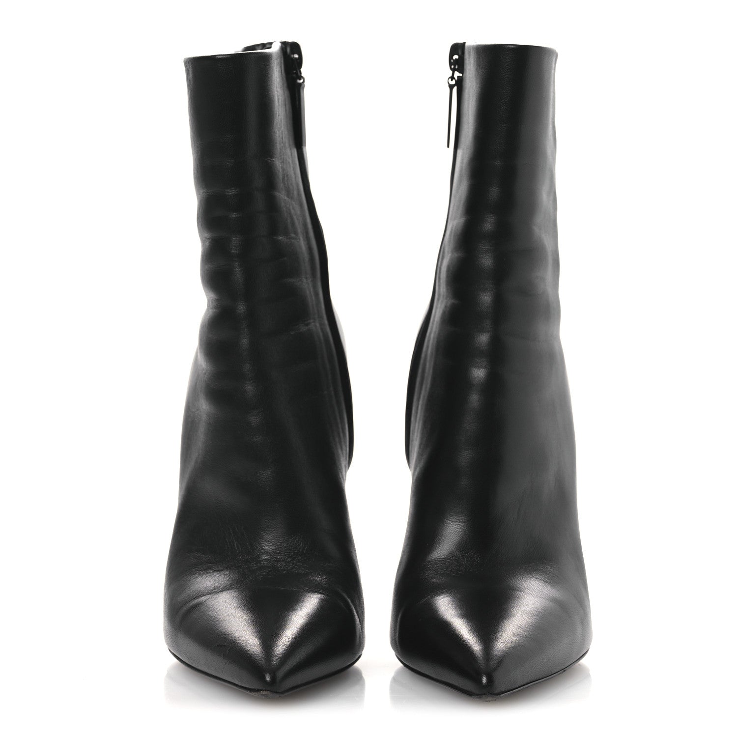 Saint Laurent Nappa Vendome Opyum 110 Ankle Boots 37 Black
