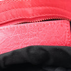 Balenciaga Agneau Giant 12 Rose Gold Hardware City Rouge Coquelicot