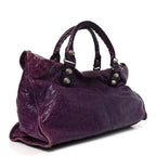 Balenciaga Agneau Giant 21 Silver Hardware Work Raisin