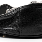 Balenciaga Agneau Arena Le Cagole Shoulder Bag XS Black