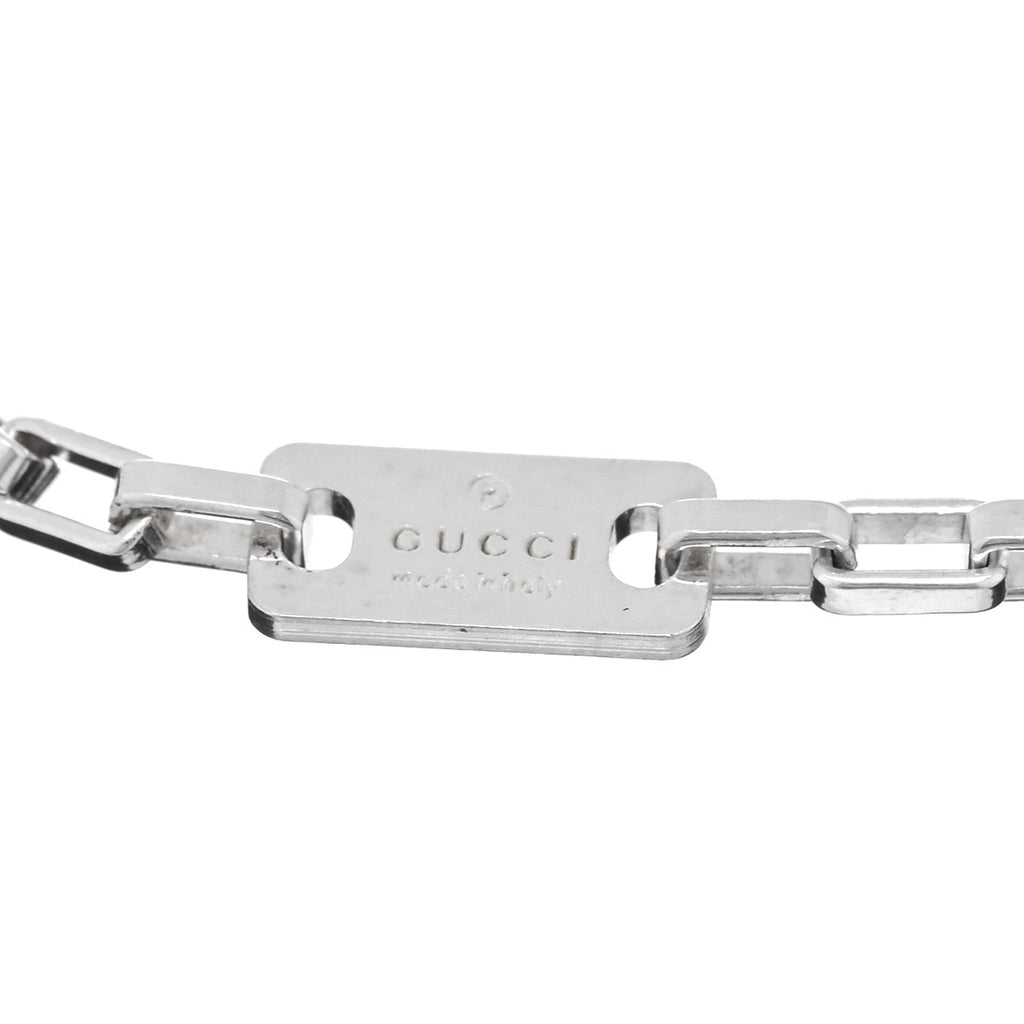 Gucci Sterling Silver Double G Charm Bracelet