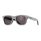 Saint Laurent Sunglasses Square Full Rim, Ivory Frame and Grey Lens SL51037