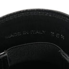 Prada Spazzolato Metal Triangle Logo 50mm Loafers 36.5 Black