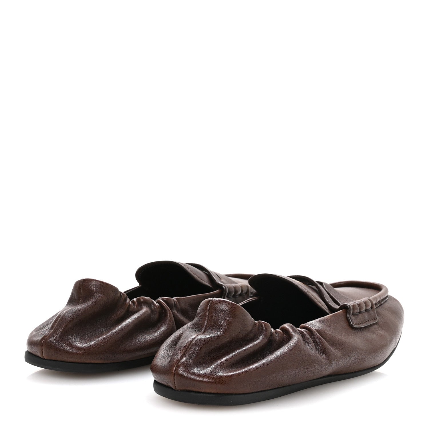 Miu Miu Ruches Nappa Loafer 35.5 Radica