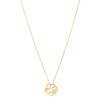 Chanel 18K Yellow Gold Fil de Camelia Pendant Necklace