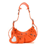 Balenciaga Agneau Arena Le Cagole Shoulder Bag XS Orange