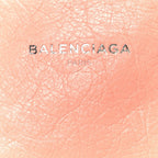 Balenciaga Agneau Stadio Ruban Viscose Navy Cabas XS Rose Ballerine