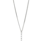 Gucci Sterling Silver Gucci Ghost Bar Pendant Necklace