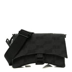 Balenciaga BB Jacquard Monogram  XSS Downtown Shoulder Bag Black