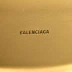 Balenciaga Mirror Calfskin Hourglass Top Handle Bag XS Gold