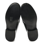 Gucci Goatskin Womens Logo 15mm Loafers 35 Black