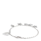 Gucci Sterling Silver Trademark Charm Bracelet