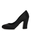 Prada Satin Block Heel Pump 36 Black