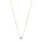 Christian Dior 18K Rose Gold Diamond Small Rose Couture Pave Pendant Necklace