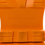 Bottega Veneta Calfskin The Tire Chelsea Boots 39 Black Tangerine
