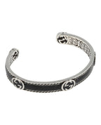 Gucci Womens Sterling Silver Interlocking G Bracelet