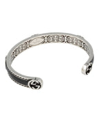 Gucci Womens Sterling Silver Interlocking G Bracelet