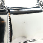 Balenciaga Metallic Calfskin Hourglass Top Handle Bag XS Silver