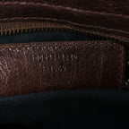Balenciaga Agneau Classic Hardware Mini City Cigare Fonce