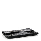 Balenciaga Agneau Giant 12 Silver Hardware Envelope Clutch Black