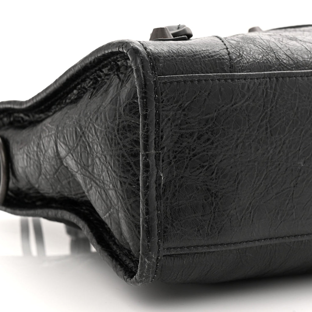 Balenciaga Agneau Arena Storico Classic Hardware Small Le City Black